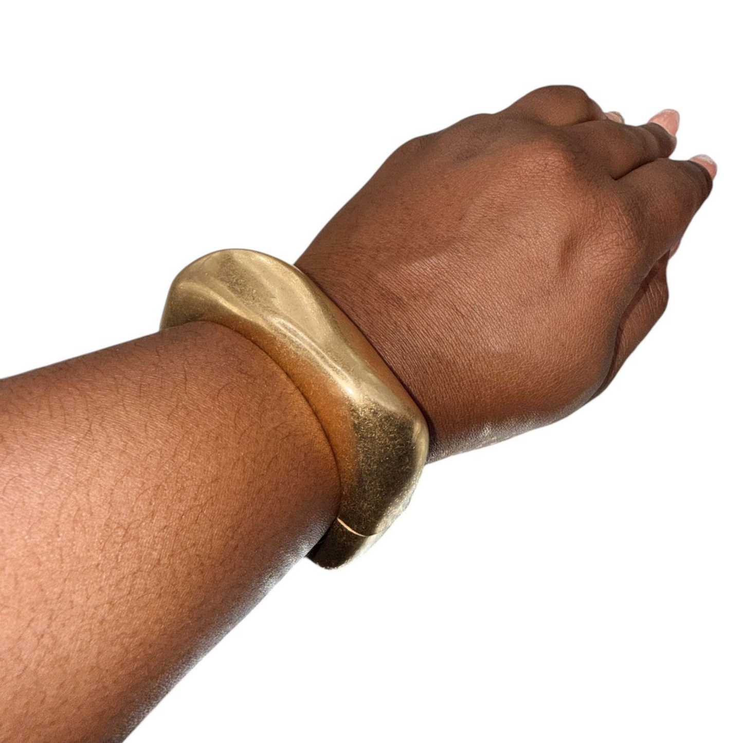 Gold Chunky Sculpted Bracelet