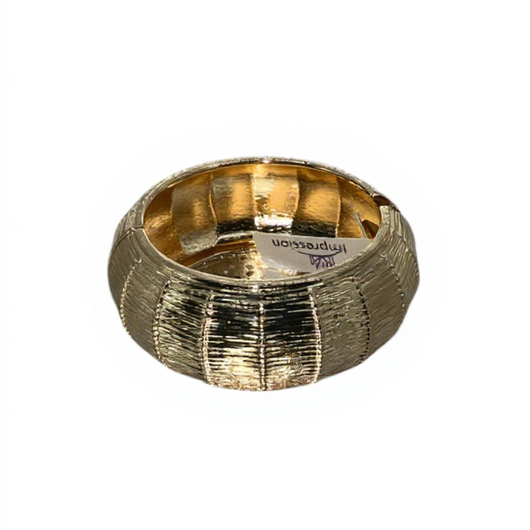 Golden Horizon Textured Bangle