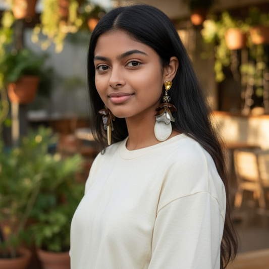 Dangle in distress earrings