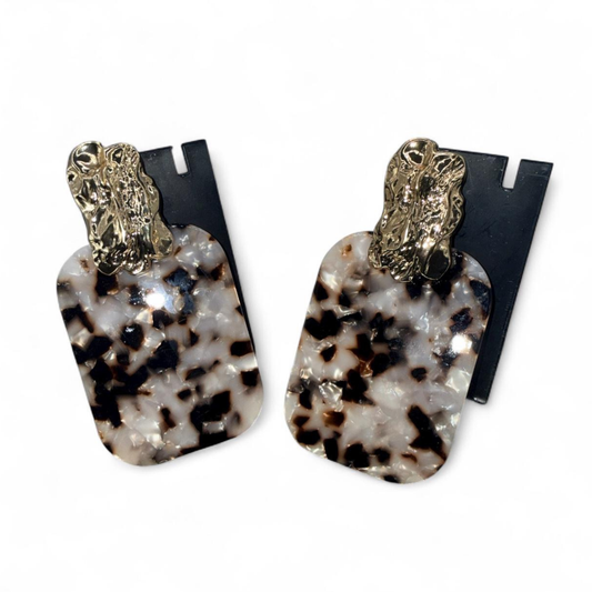Tortoise Shell Drop Earrings