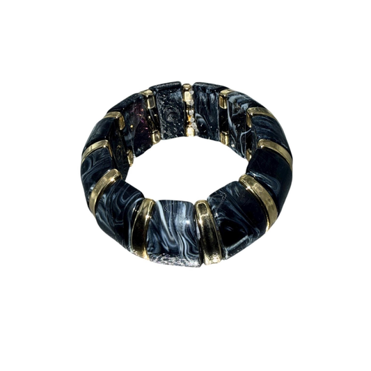 Chunky Marble Elastic Bracelet