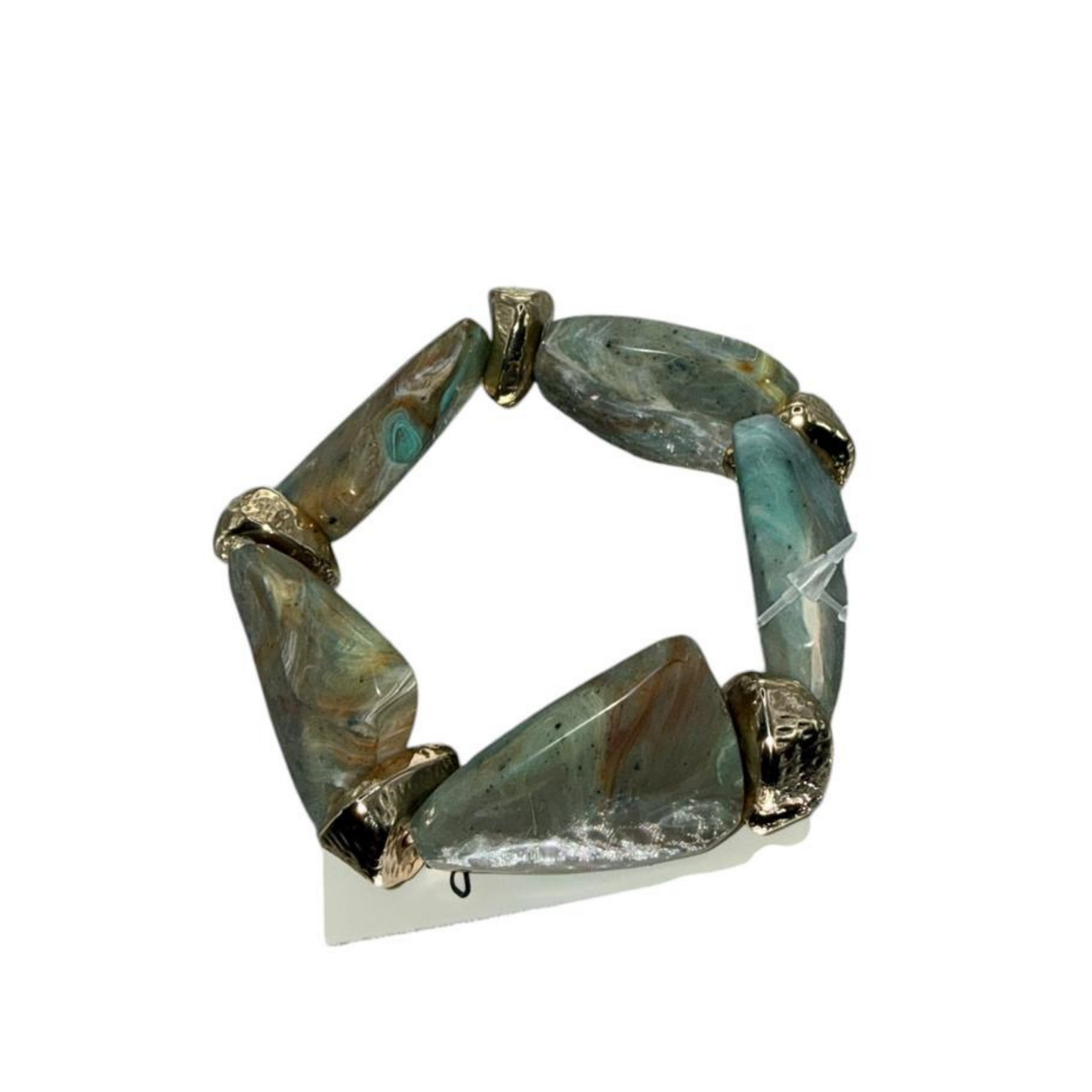 Moss Agate Gemstone Bracelet