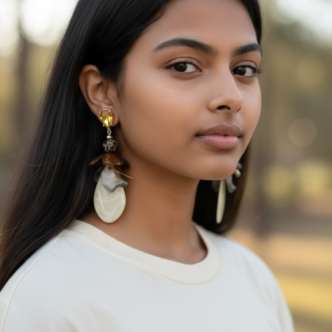 Dangle in distress earrings