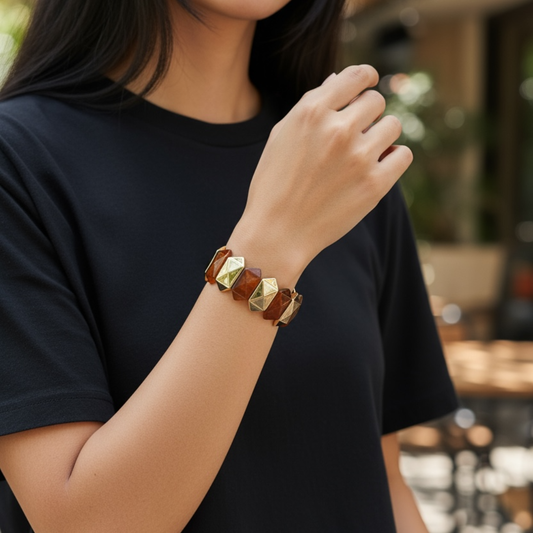 Elastic chunky bracelet